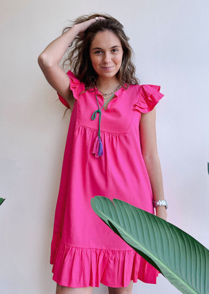Vestido Clara | Fucsia