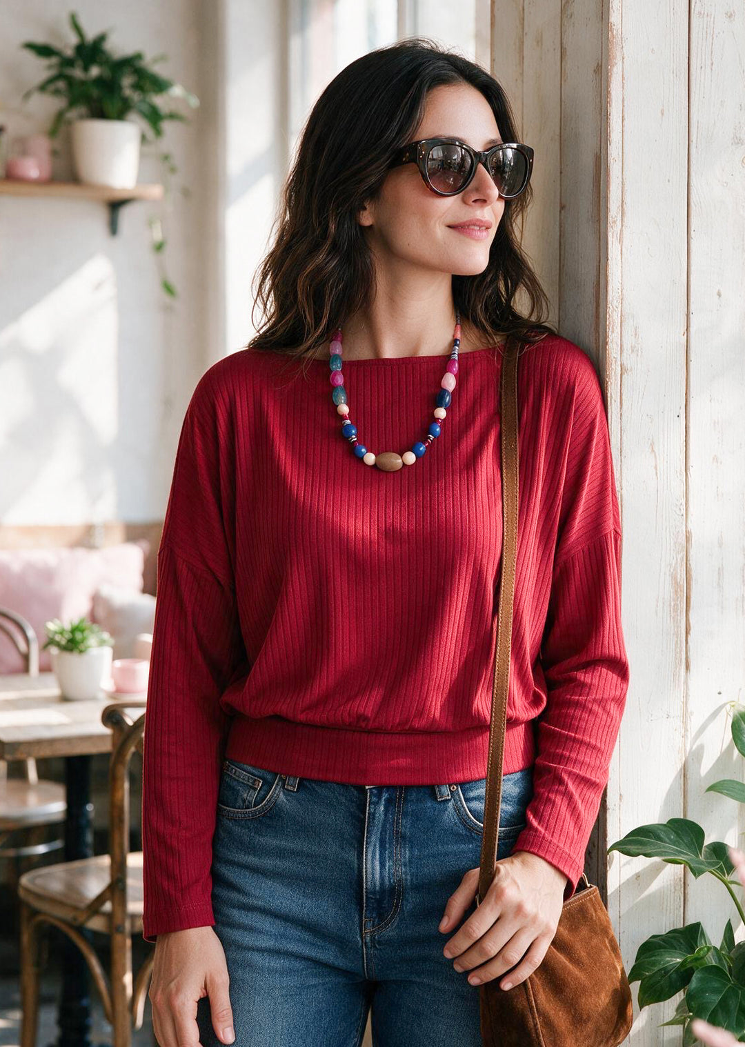 Polera Dominga | Roja