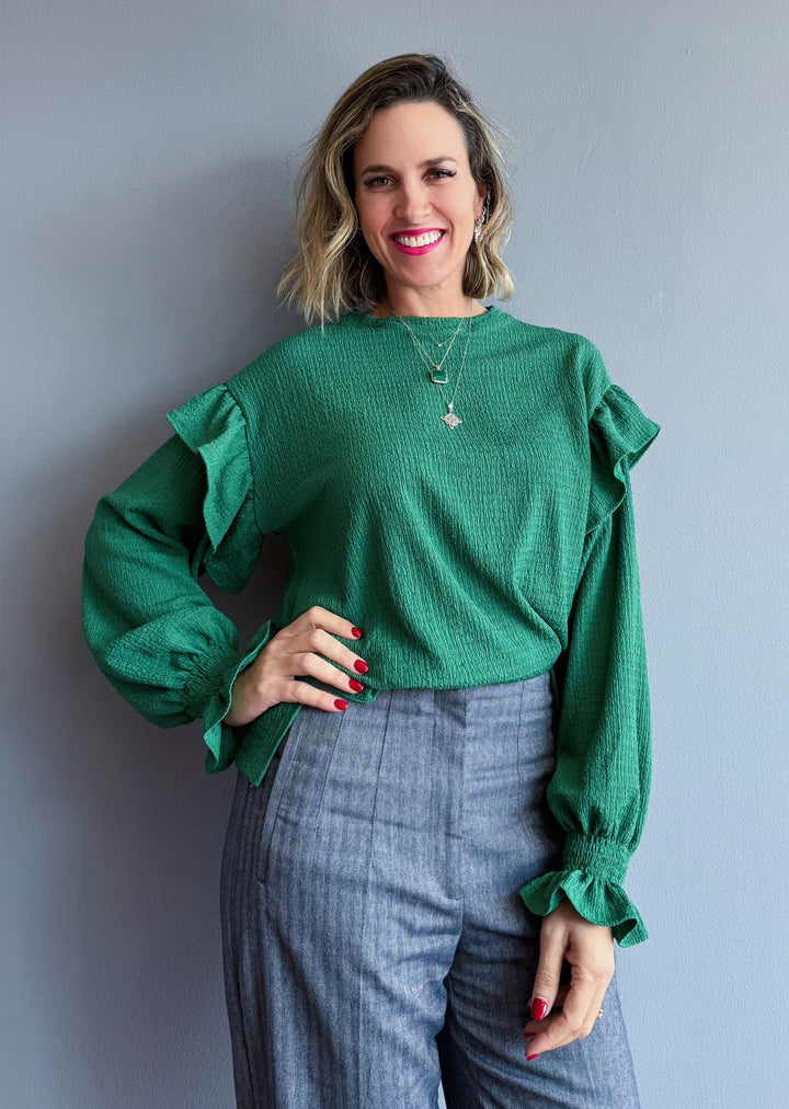 Polera Ada | Textura, Verde