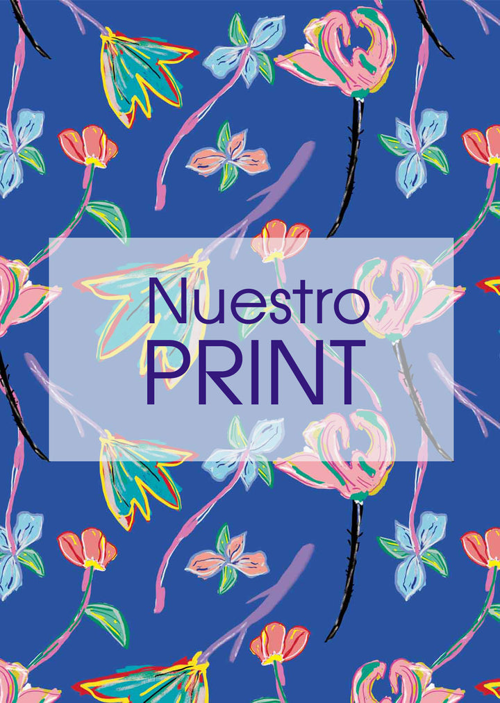 Blusa Bernarda | Flores - Azul