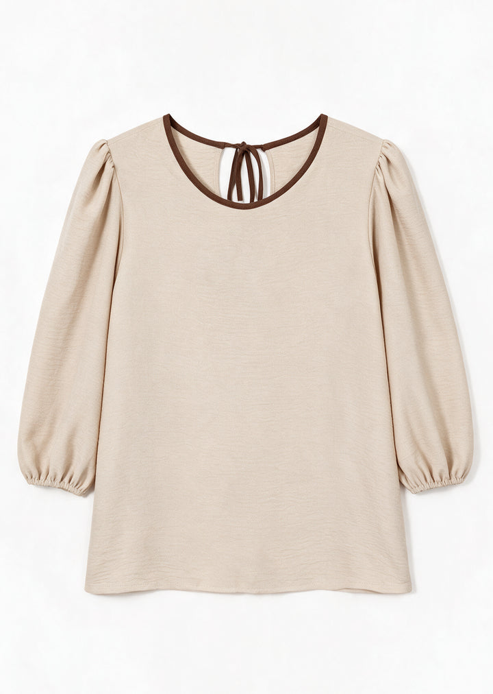 Blusa Gloria manga 3/4 | Arena, moka