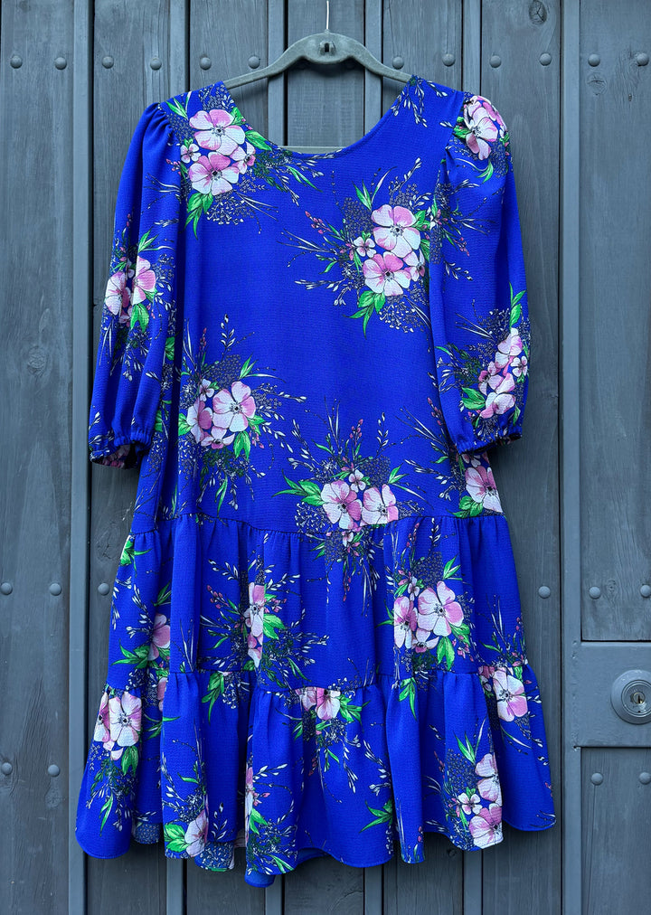 Vestido Gloria | Flores azul
