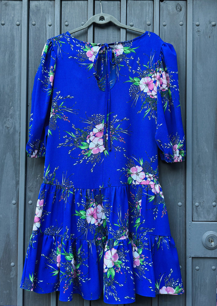 Vestido Gloria | Flores azul