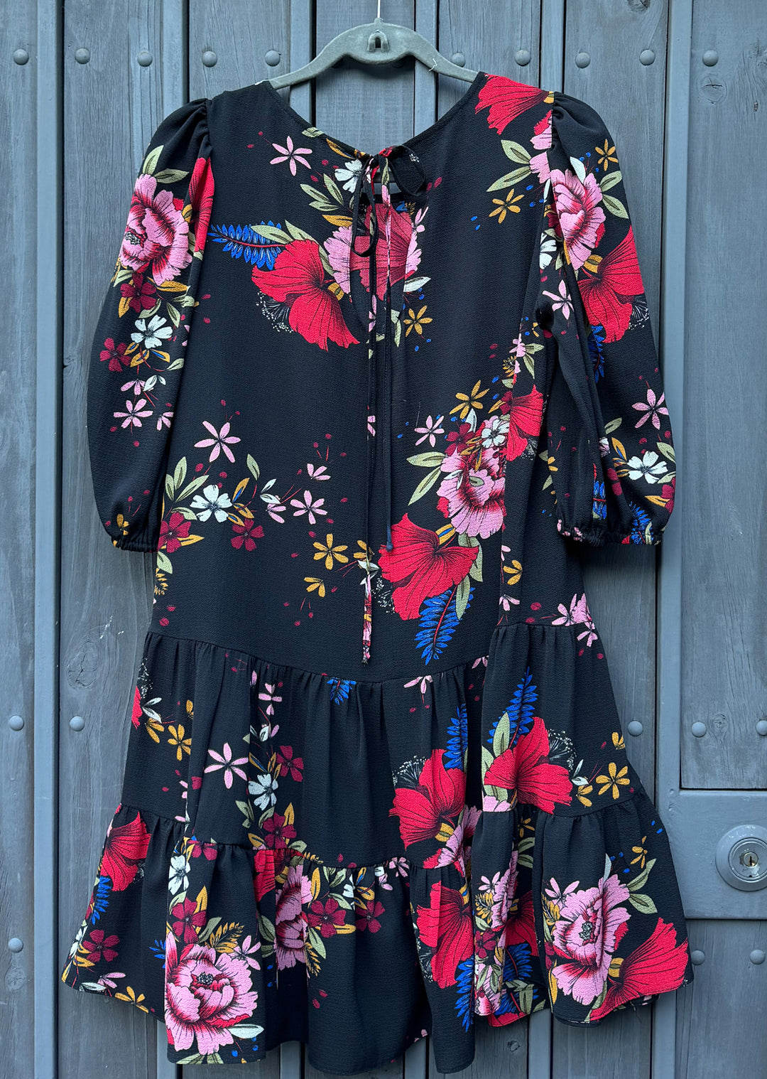 Vestido Gloria | Flores negro