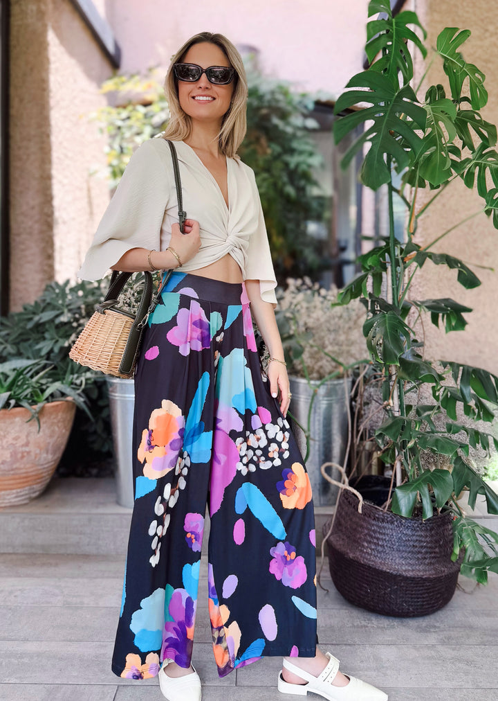 Pantalón Ale | Flores  - COLAB. "IGNACIA JULLIAN"