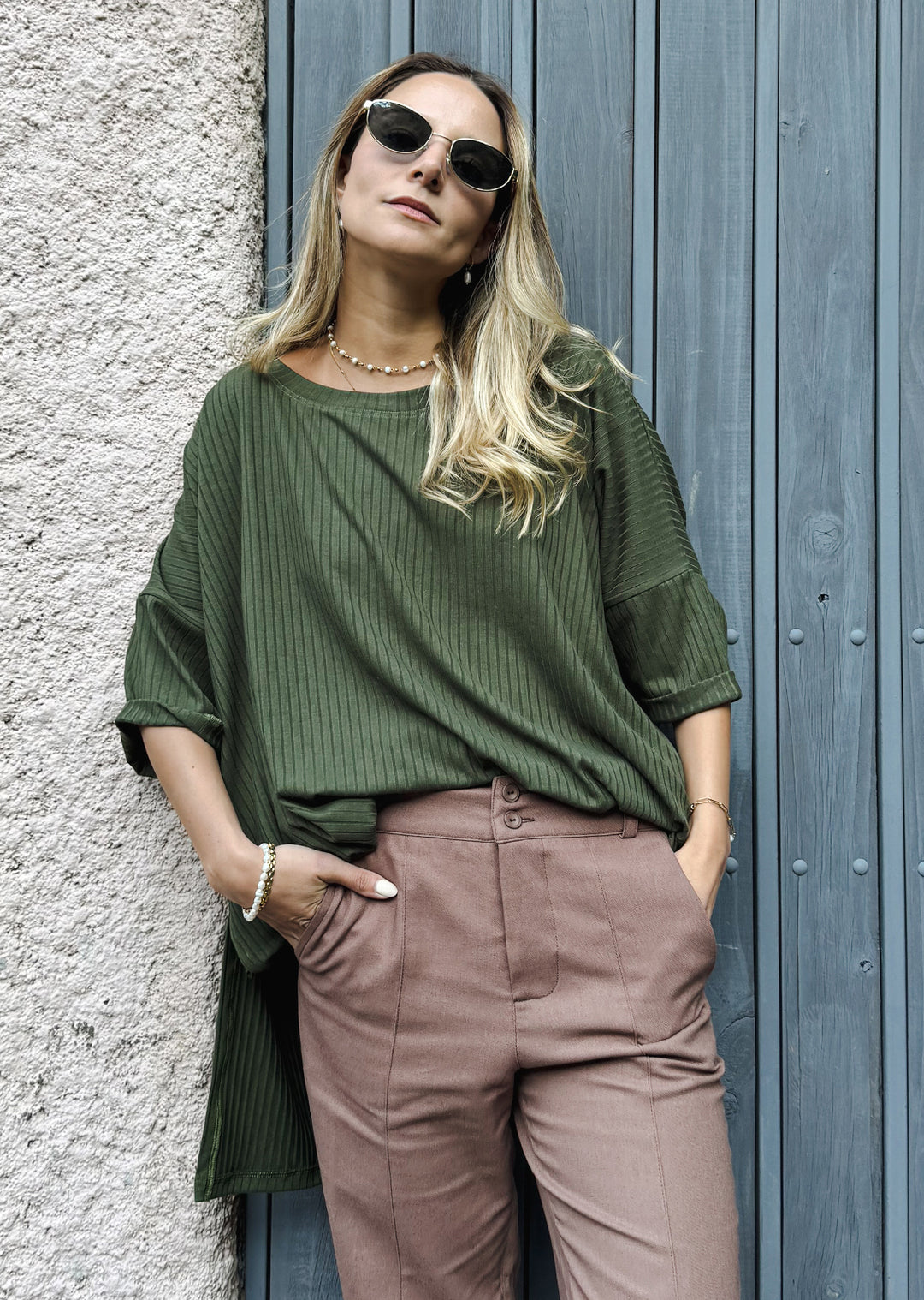 Polera Irene | Musgo