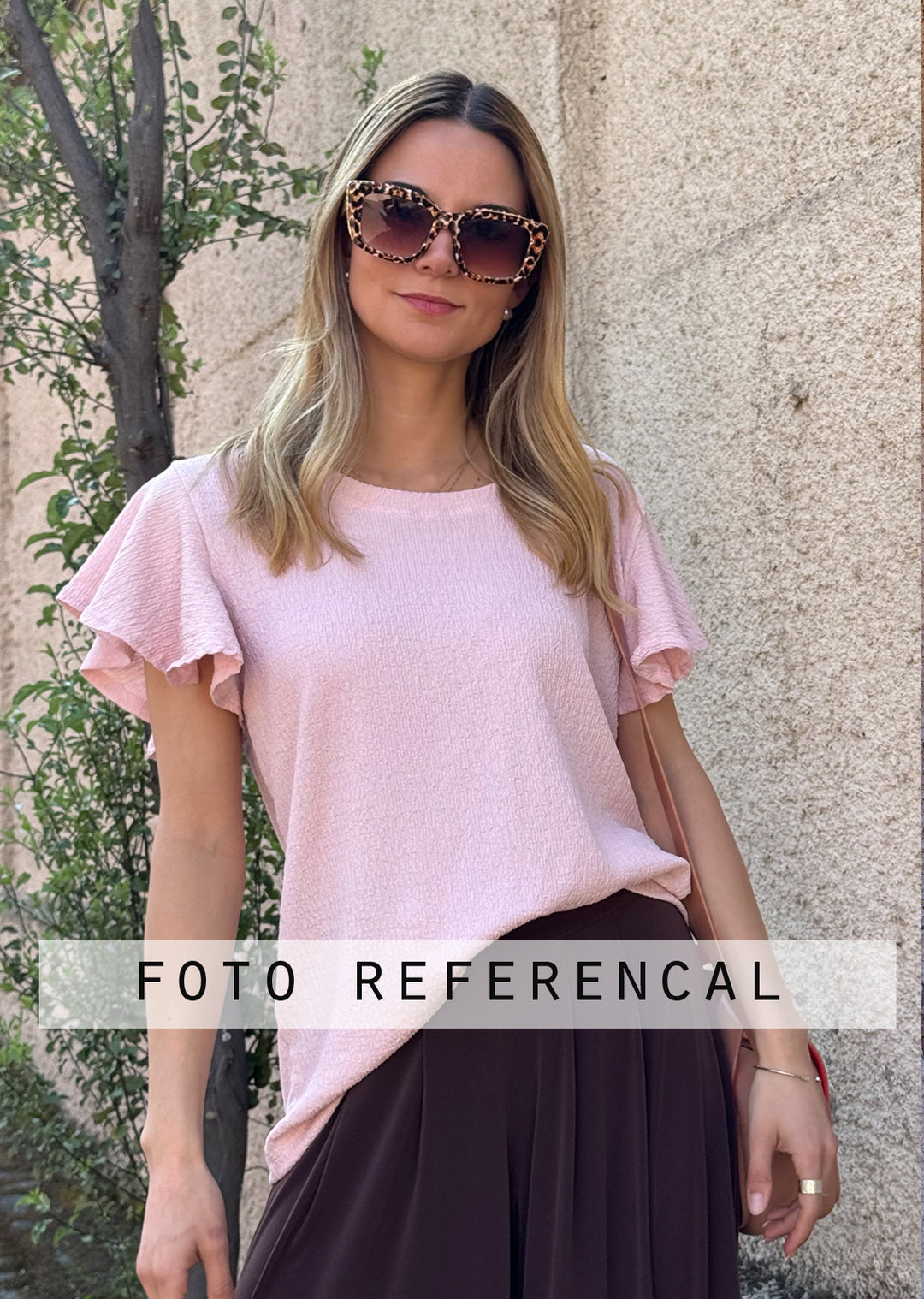 Polera Amparo | Rosa + Crudo