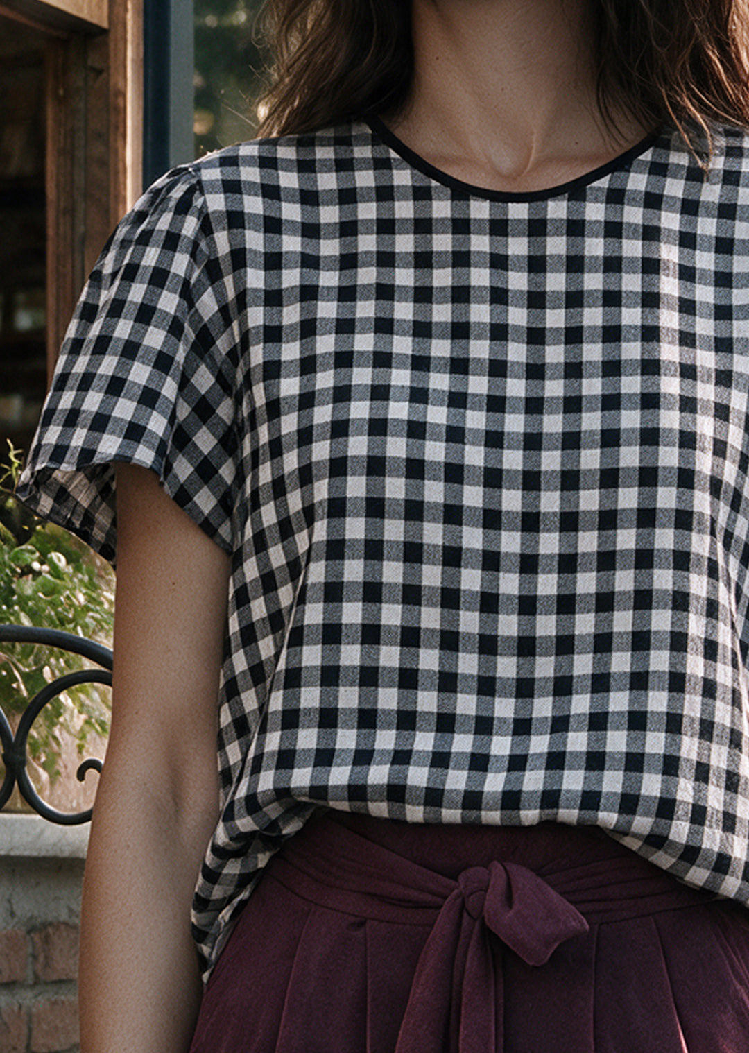Blusa Ita Cuadrillé