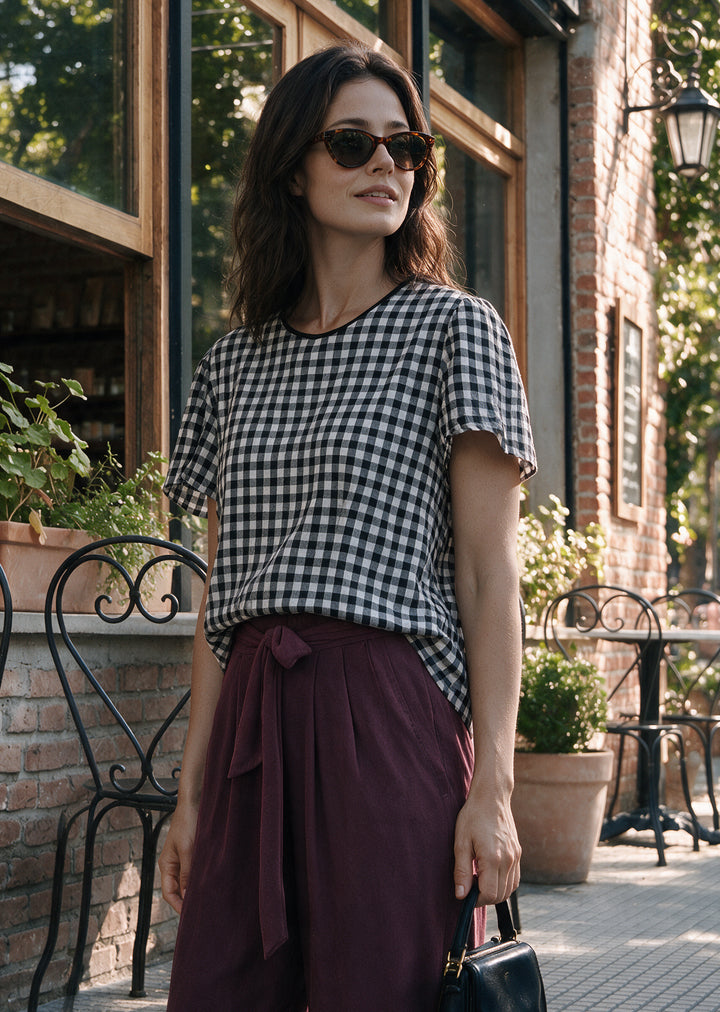 Blusa Ita Cuadrillé