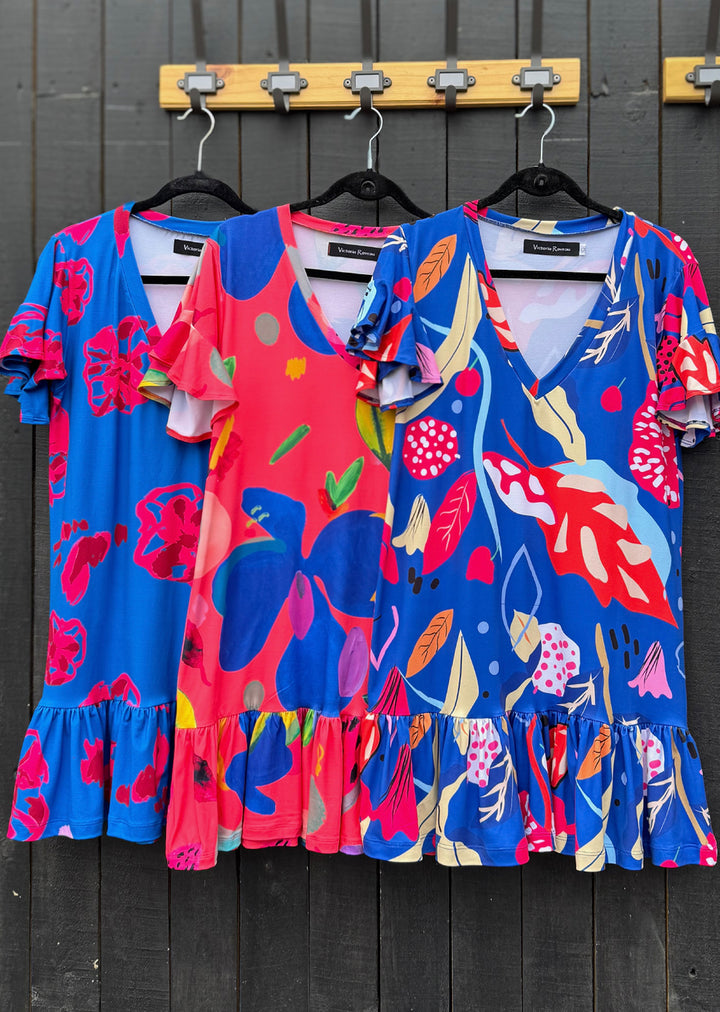 Vestido Josefina cuello V | Salmón