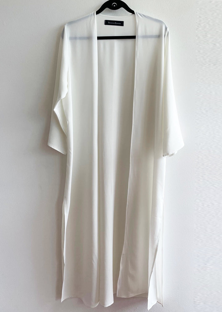 Kimono Maxi | Gasa - Crudo