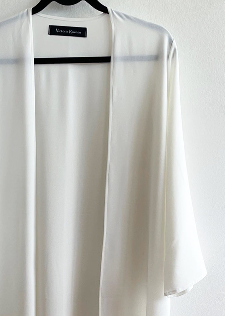 Kimono Maxi | Gasa - Crudo