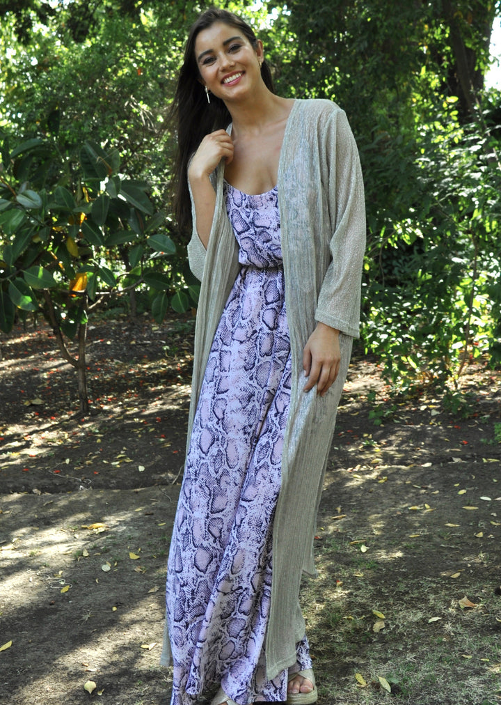 Kimono Maxi | Silver