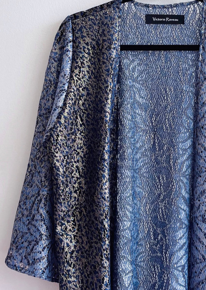 Kimono | Azul - Dorado