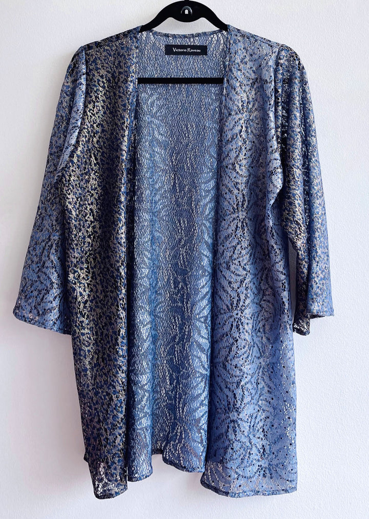 Kimono | Azul - Dorado