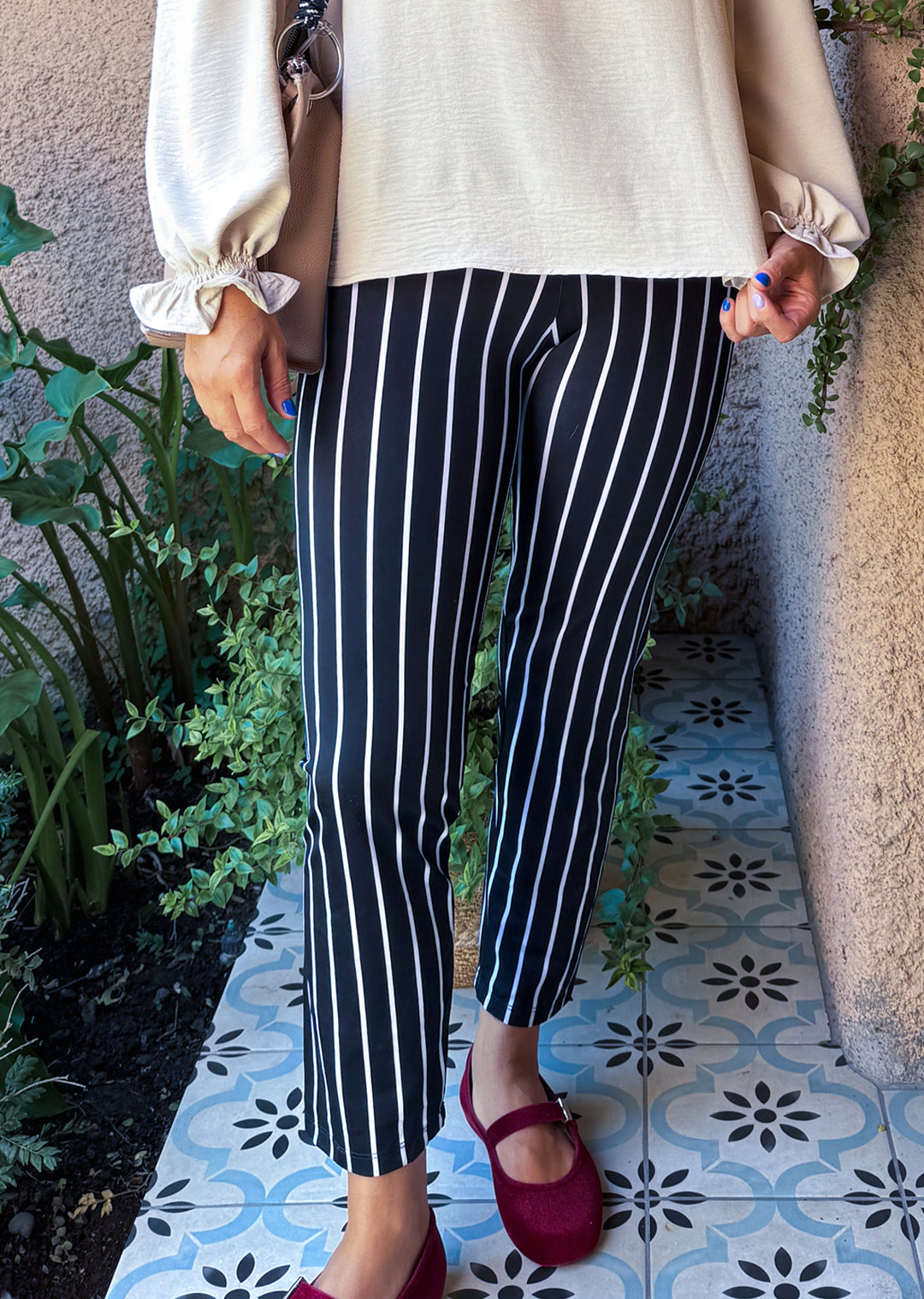 Leggins rayas mujer - leggins estampados para looks modernos y uso diario hechos en Chile | Victoria Raveau