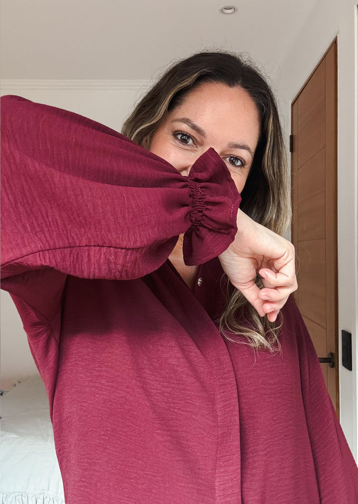 Blusa Lua | Burdeo