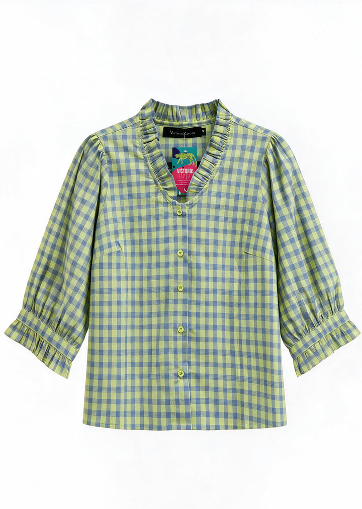 Blusa Caro | Cuadrillé neón