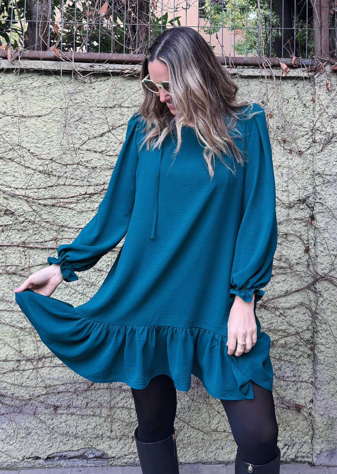 Vestido Mila | Petróleo