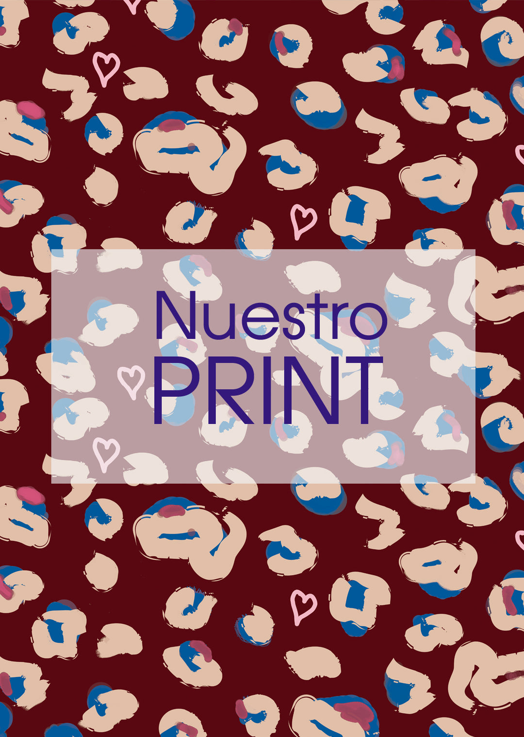 Blusa Bernarda | Print Corazón Burdeo