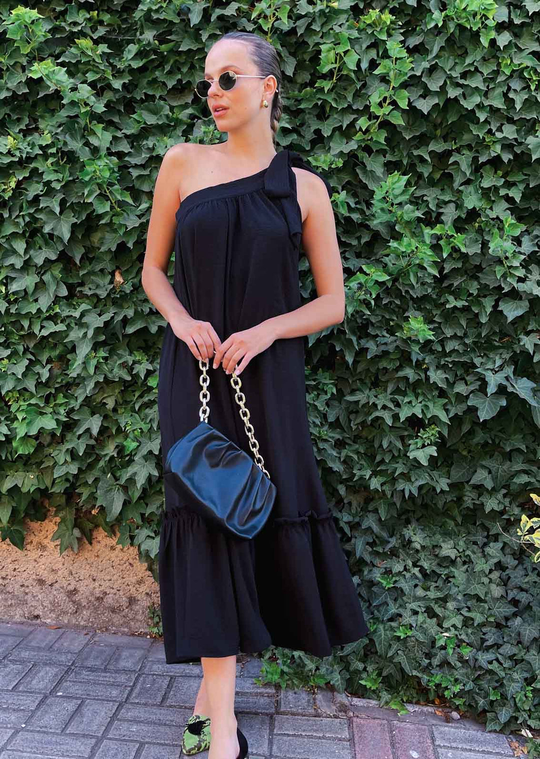Vestido Olimpia Largo | Negro