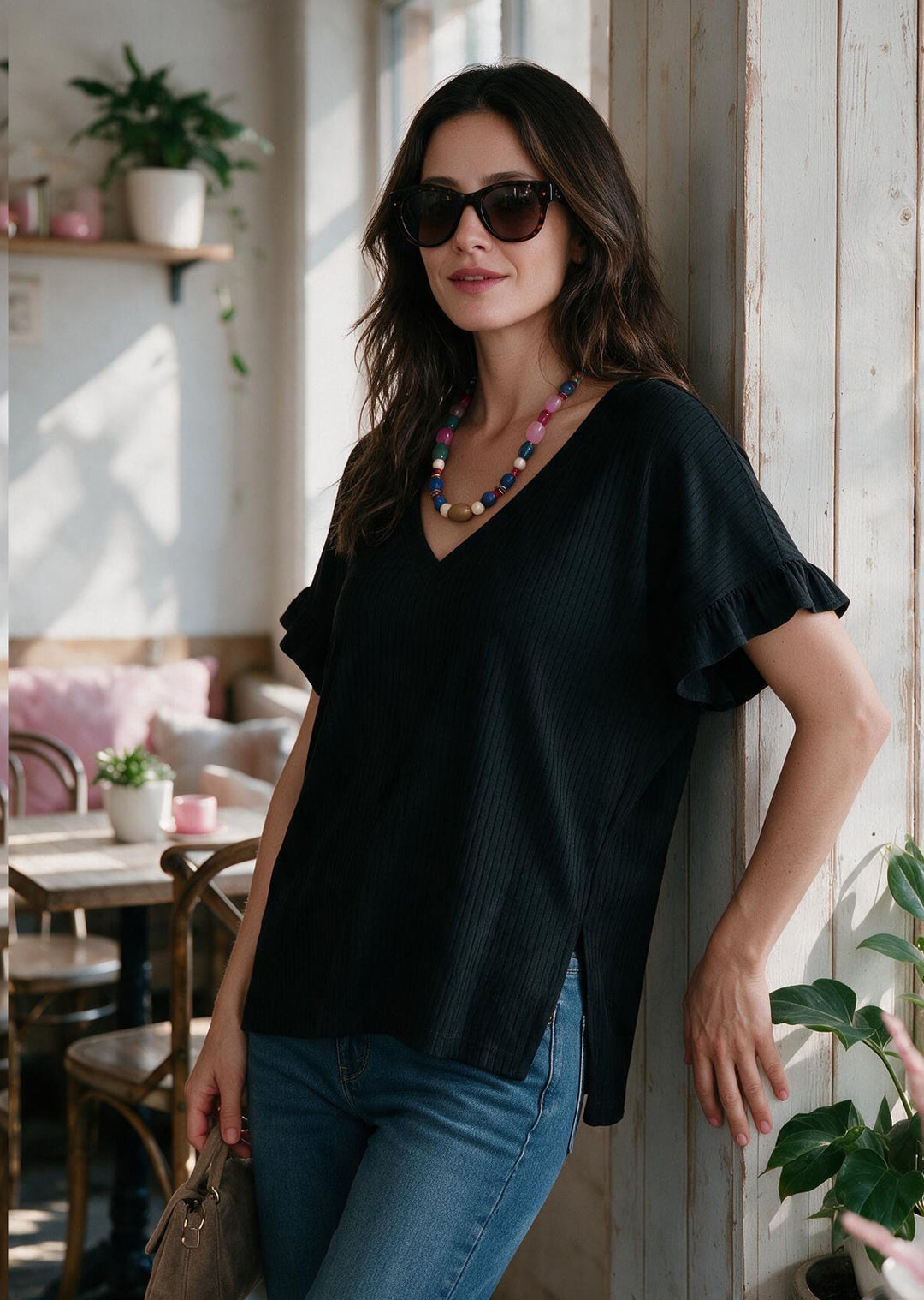 Polera Angela | Negra