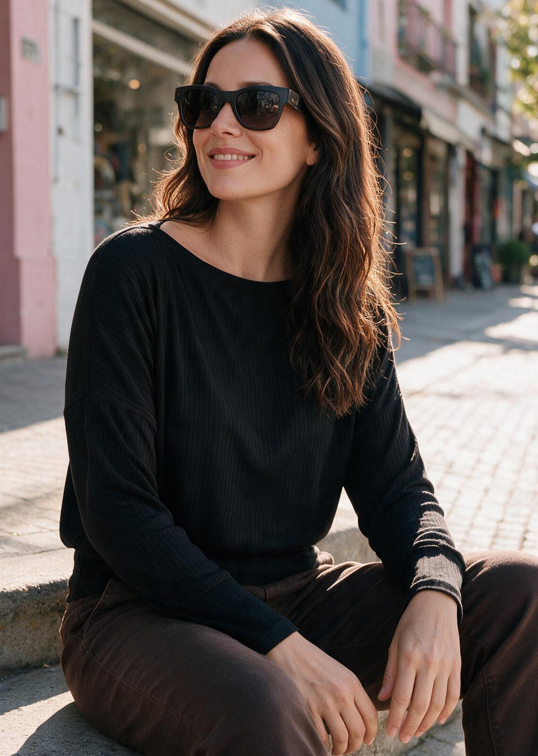 Polera Dominga | Negra