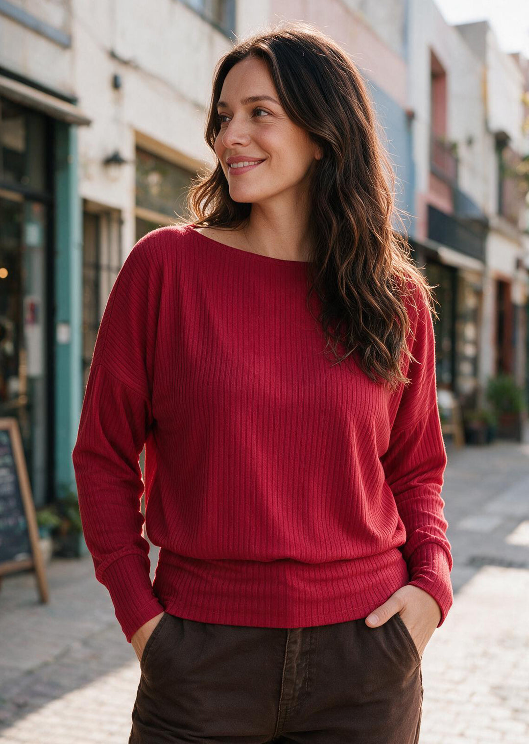 Polera Dominga | Roja