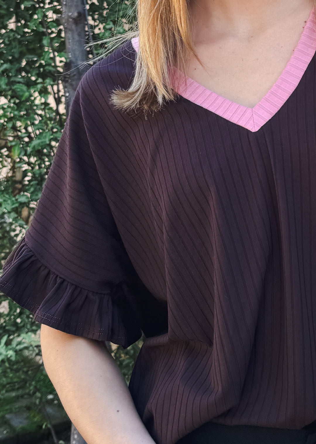 Polera Angela | Chocolate, palo rosa