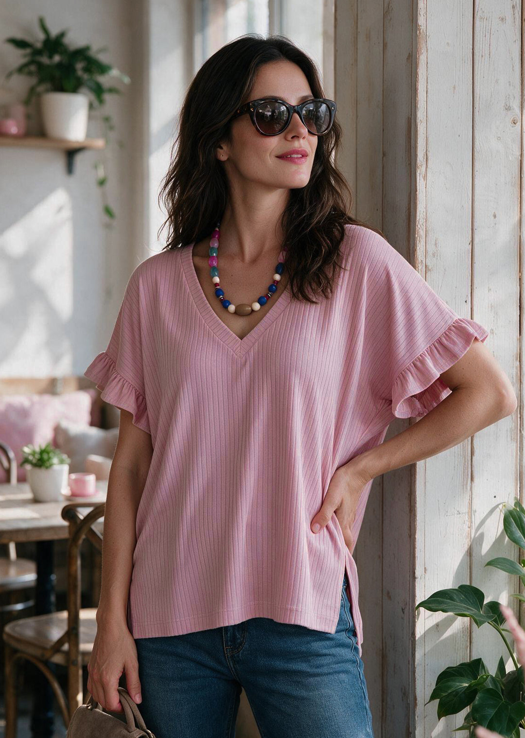 Polera Angela | Palo Rosa
