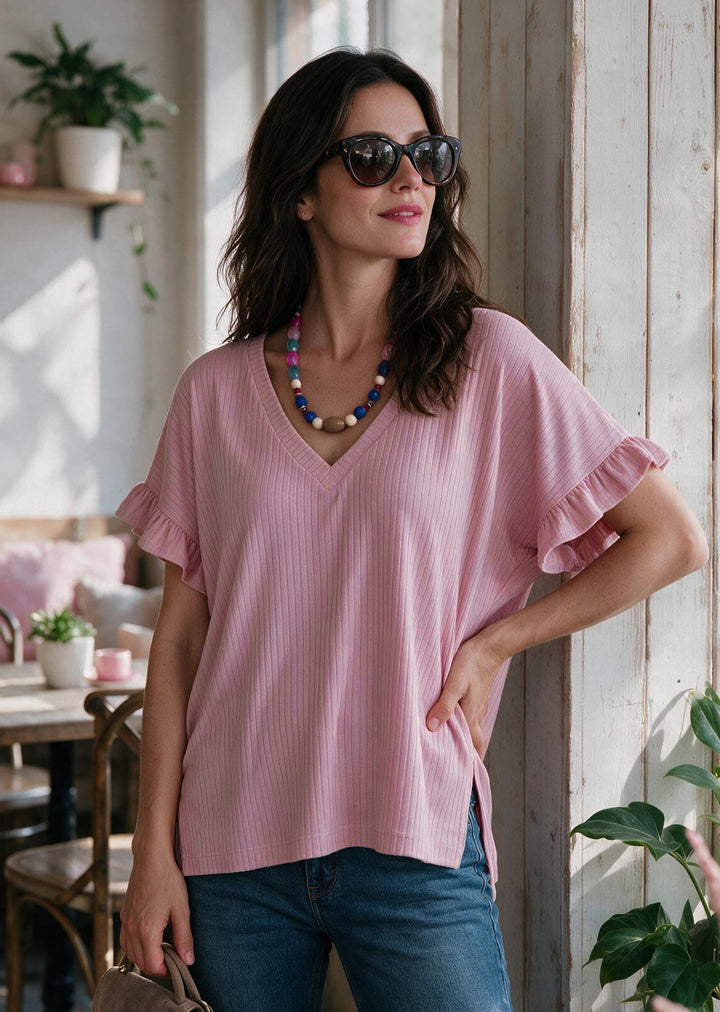Polera Angela | Palo Rosa