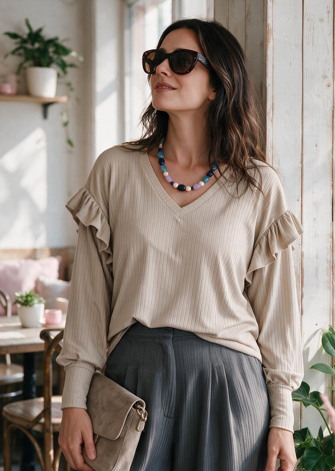 Polera Gala | Beige