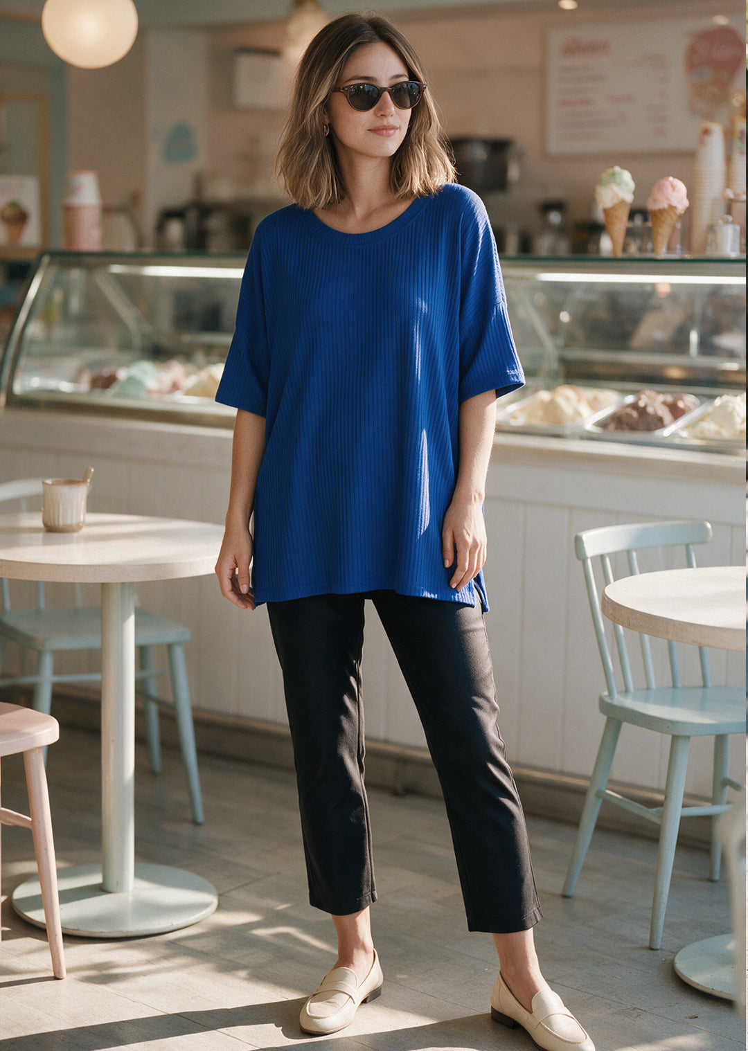 Polera Irene | Azulino