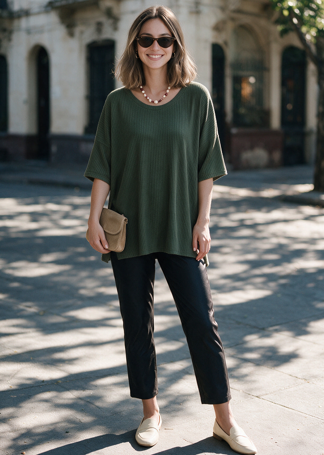 Polera Irene | Musgo