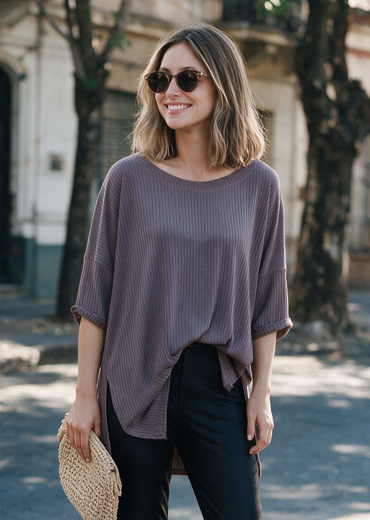 Polera Irene | Taupé