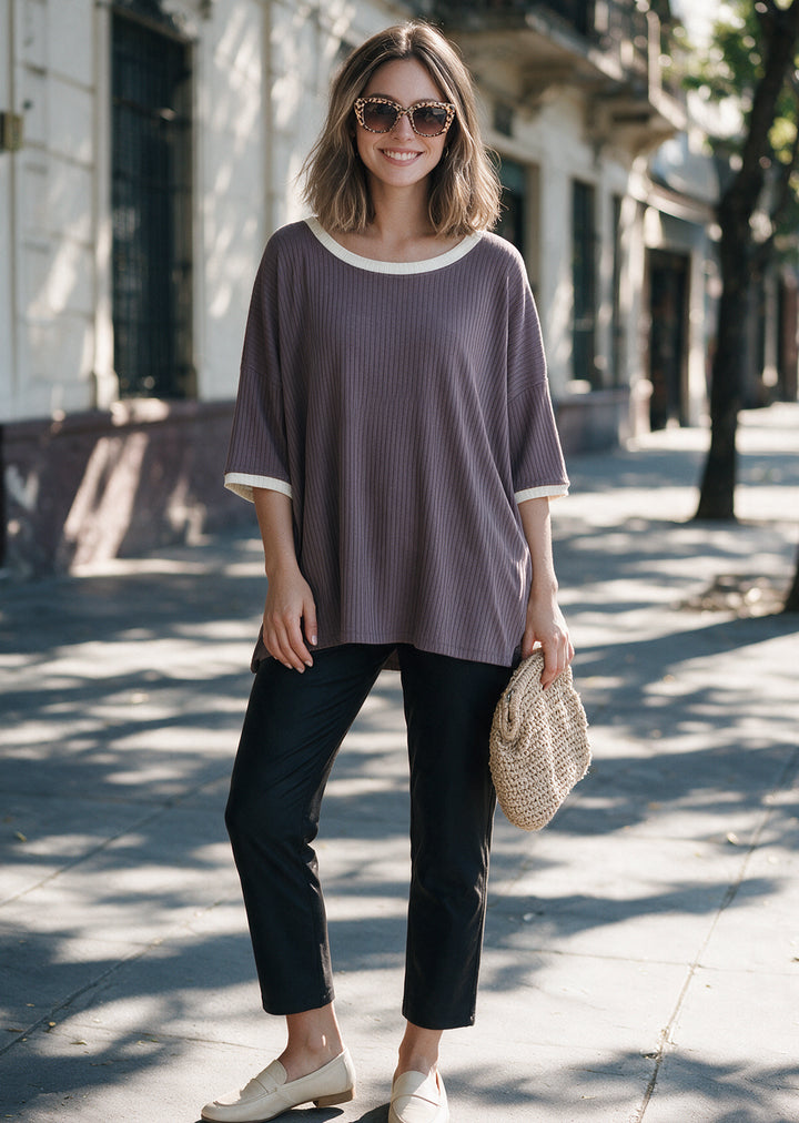 Polera Irene | Taupé + Crudo