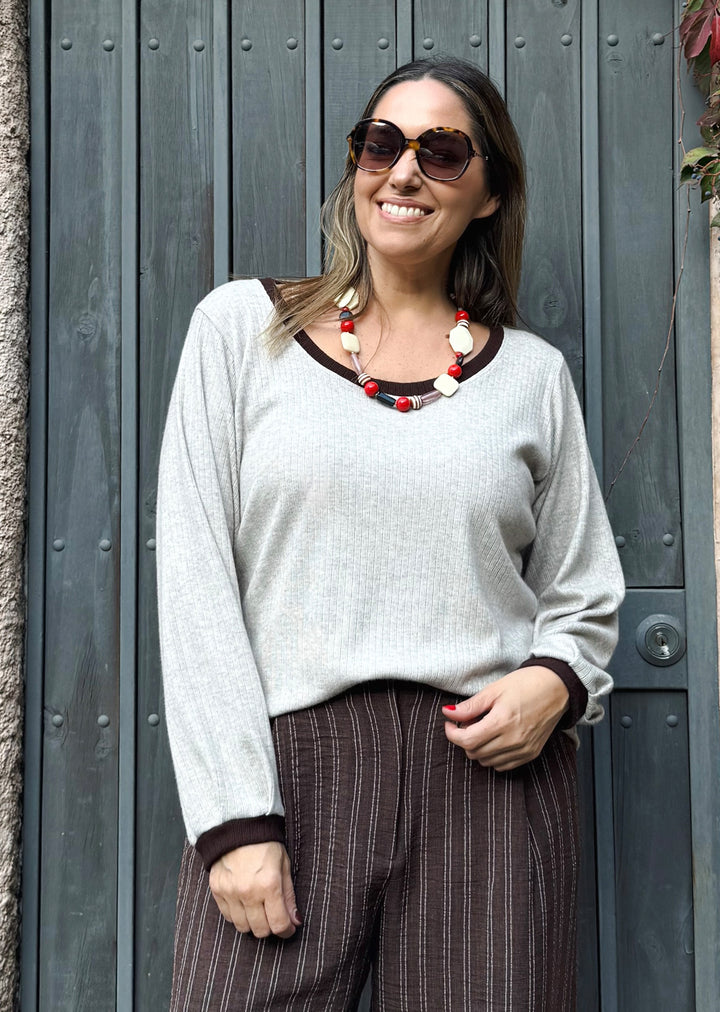 Polera Renata | LANILLA Beige