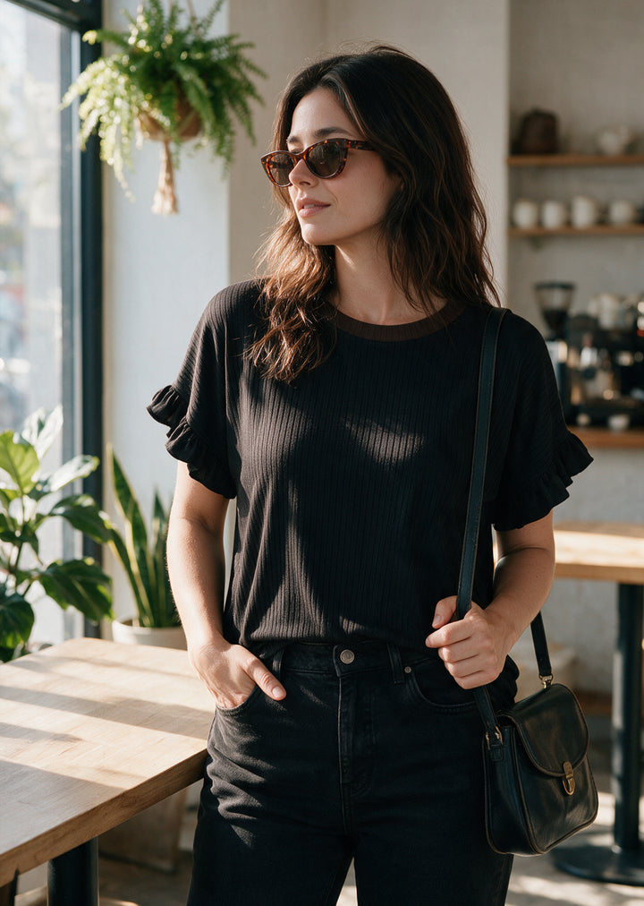 Polera Clari | Negra