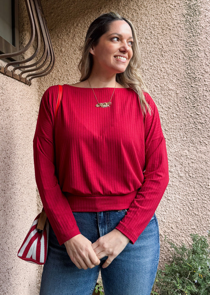 Polera Dominga | Roja