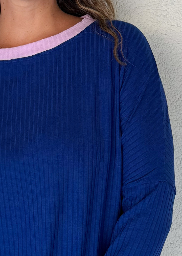 Polera Tere | Azulino, Lila