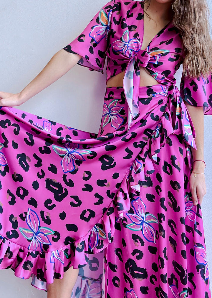Pollera Augusta | Print Pink
