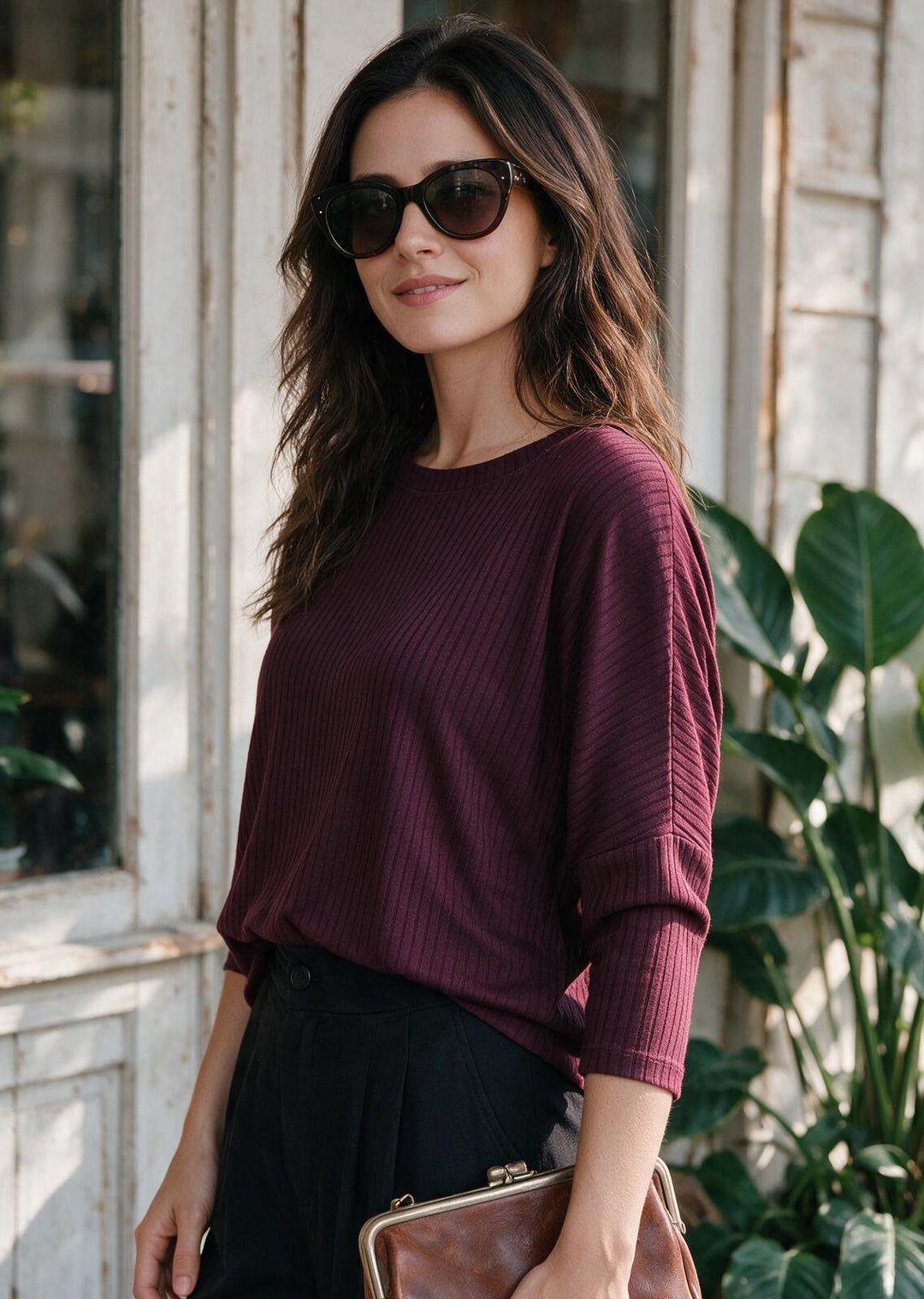Polera Tere | Burdeo