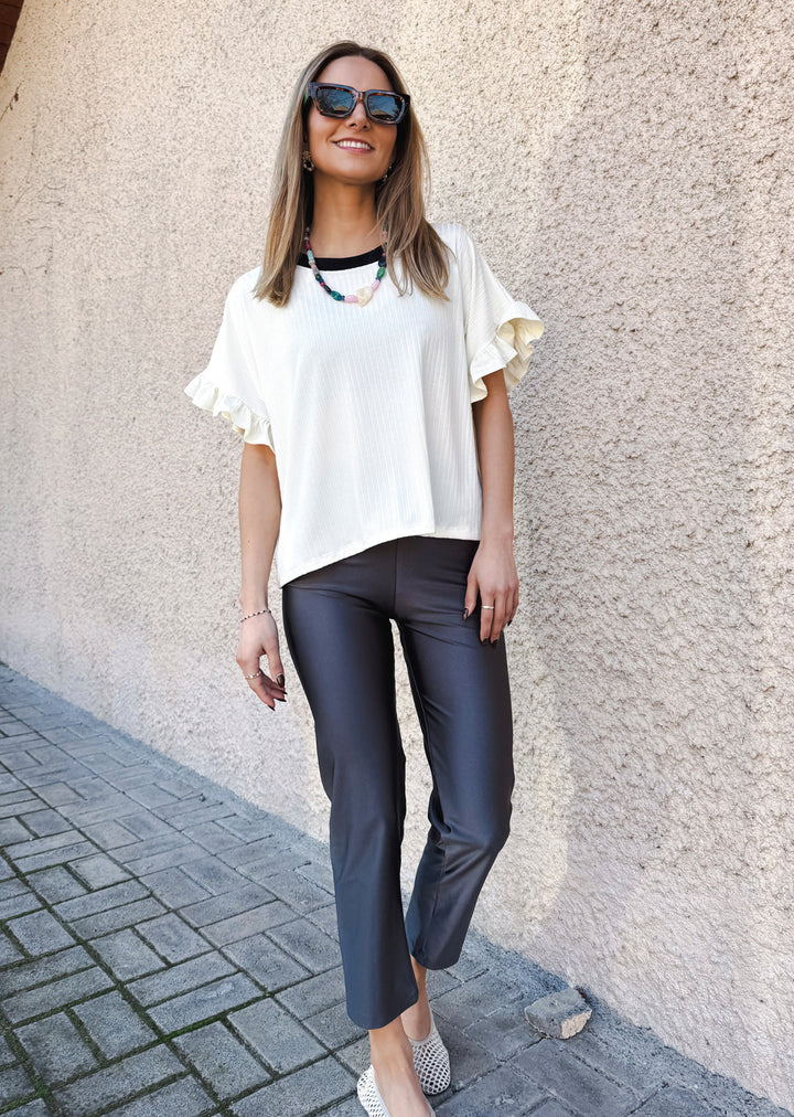 Polera Clari | Crudo, negra