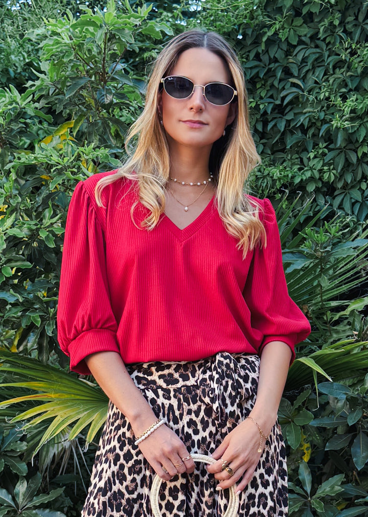 Polera Úrsula | Roja