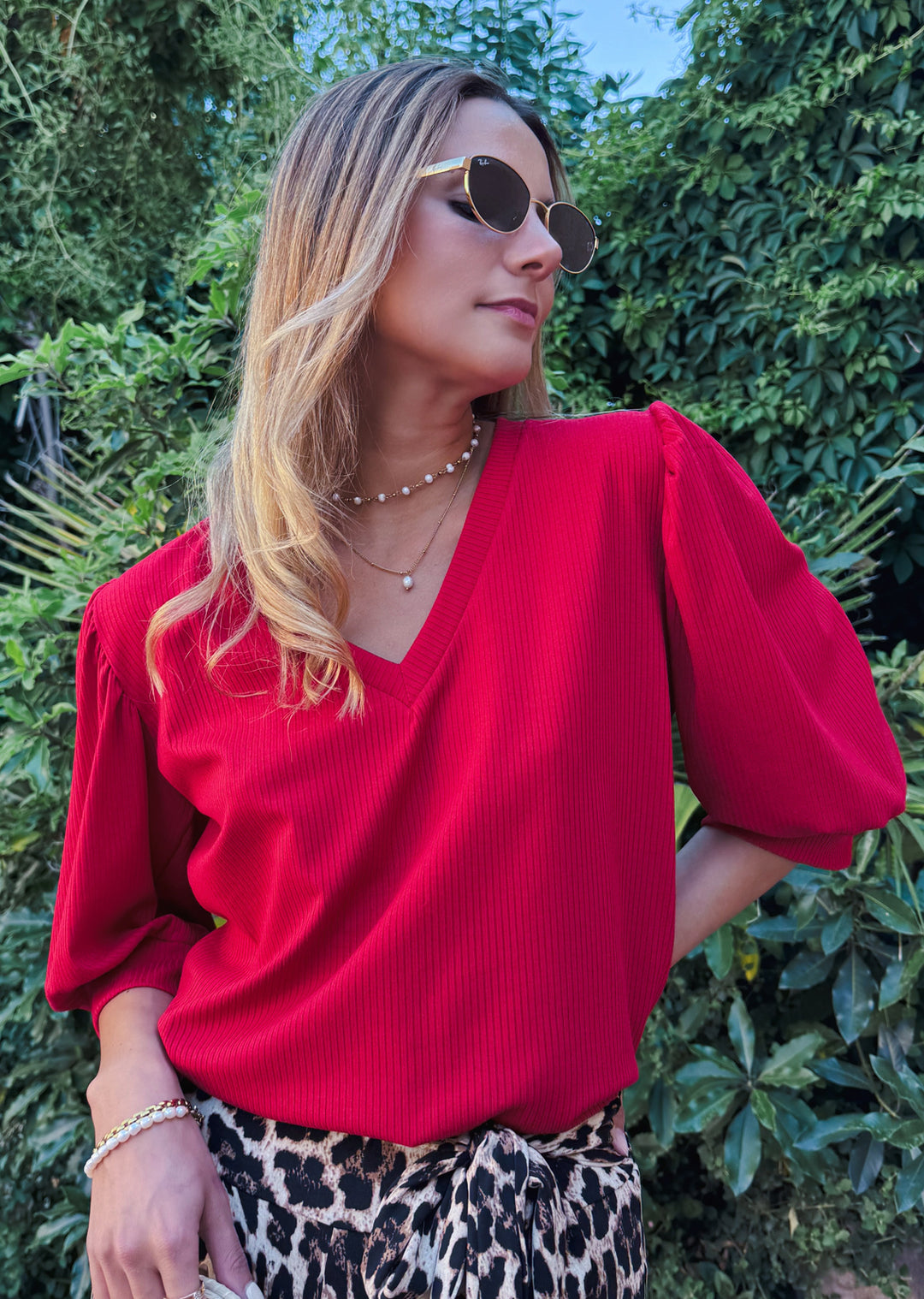 Polera Úrsula | Roja