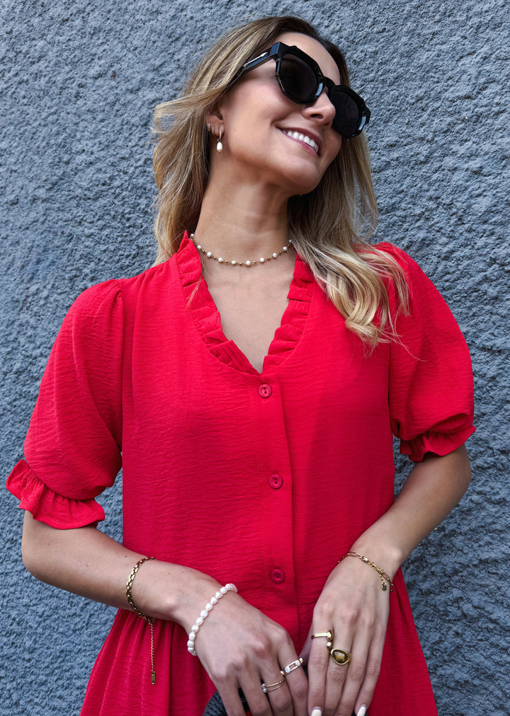 Vestido Amanda | Rojo