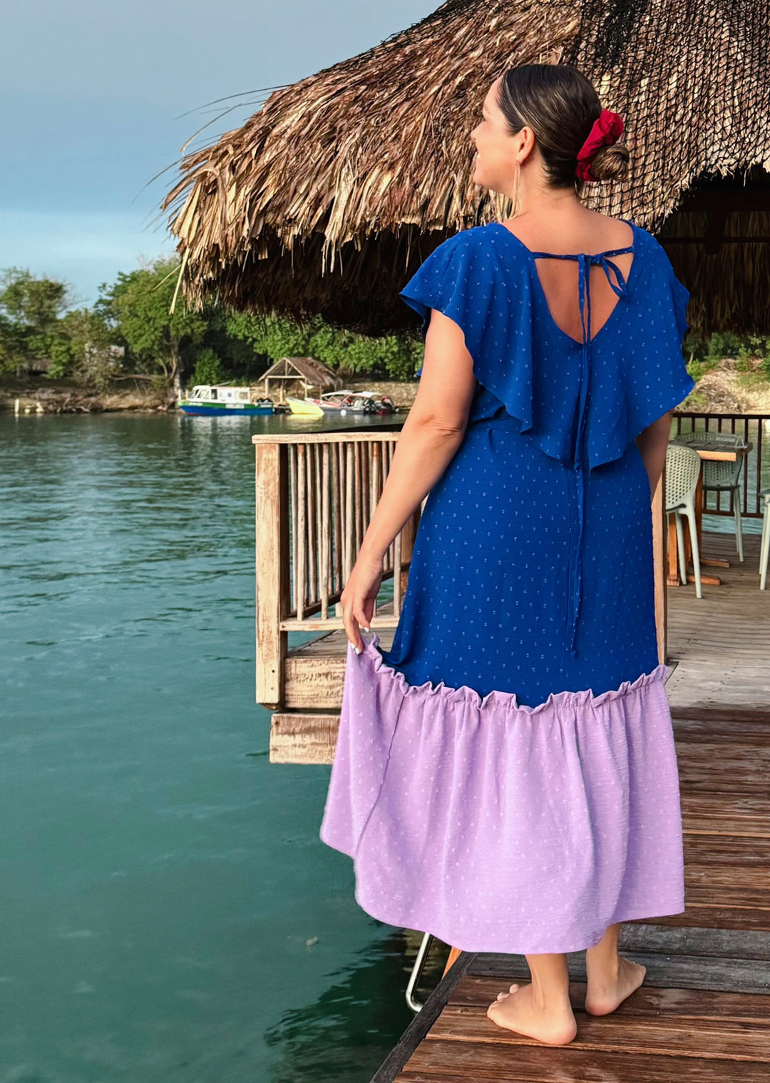 Vestido Clara | Azul / lila