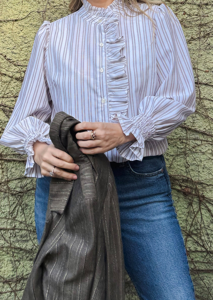 Blusa Valeria | Rayas light brown