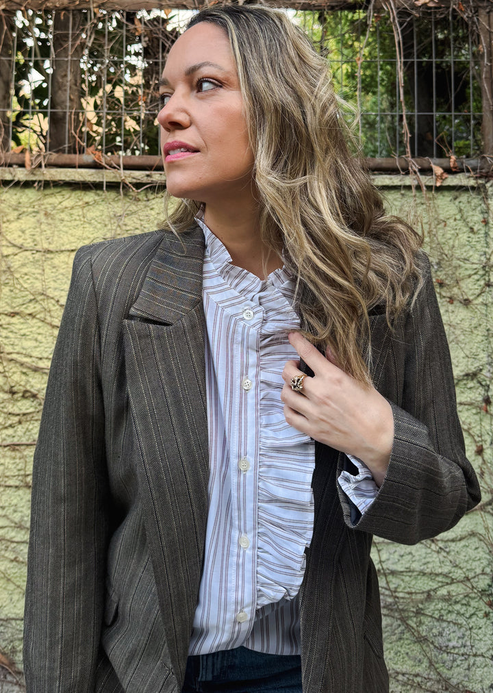 Blusa Valeria | Rayas light brown