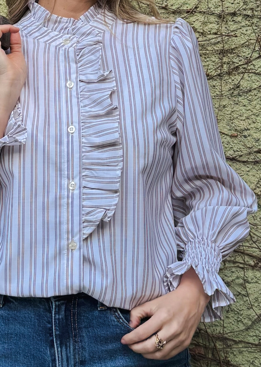 Blusa Valeria | Rayas light brown